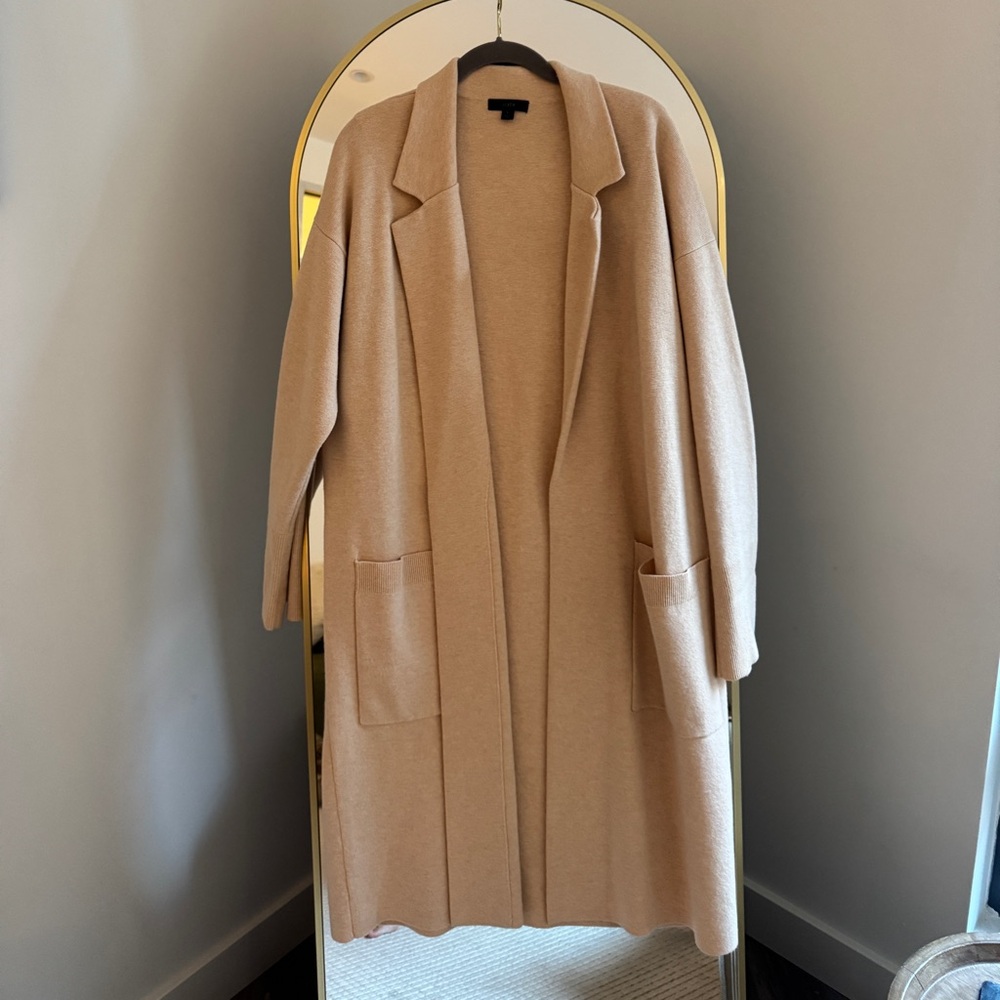 Jcrew Open Front Long Cardigan